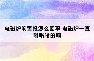 电磁炉响警报怎么回事 电磁炉一直嗡嗡嗡的响